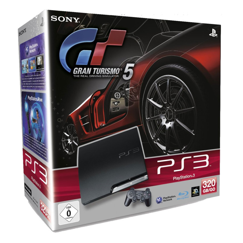 Playstation 3 Slim Console 320GB Gran Turismo Bundle
