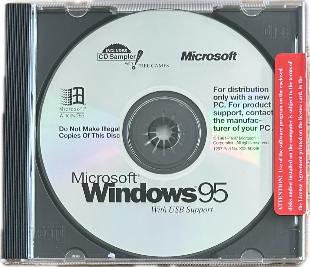 Windows 95 OEM With USB Support