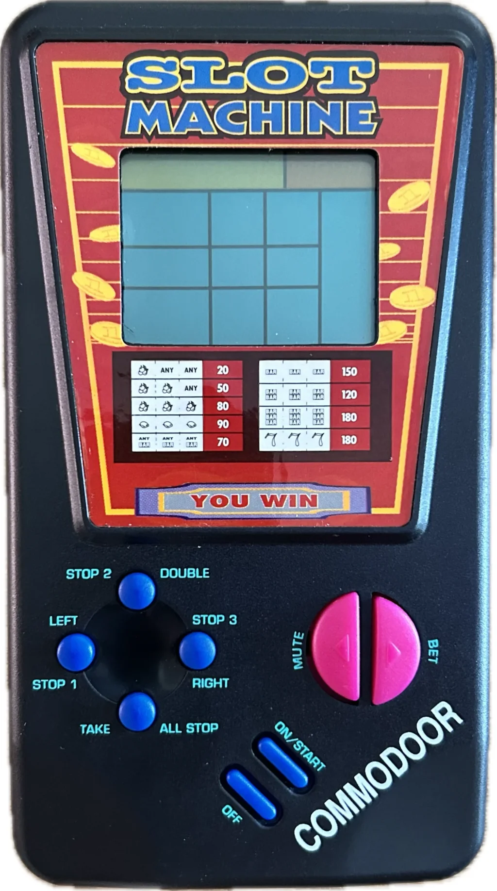 Casino Slot Machine Handheld Electronic LCD Game