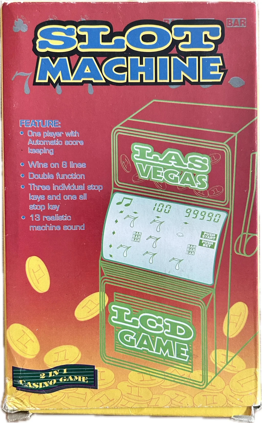 Casino Slot Machine Handheld Electronic LCD Game thumbnail