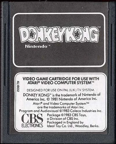 Donkey Kong [White Label] (Cart Only)