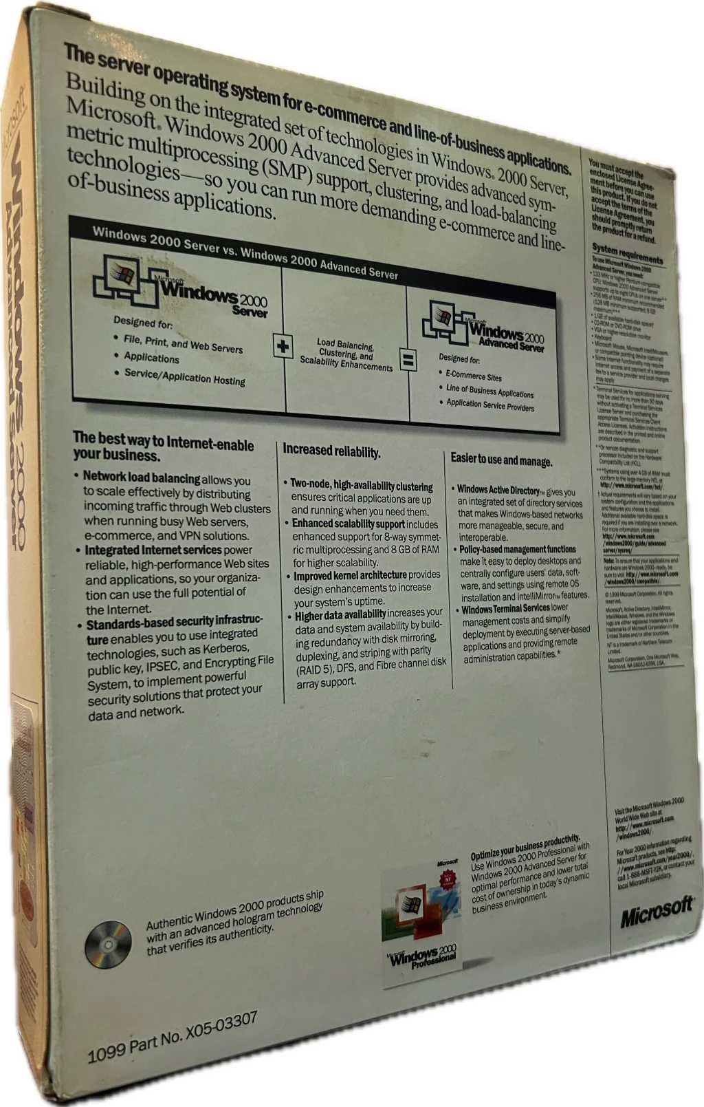 Microsoft Windows 2000 Advanced Server Promotional Sample thumbnail