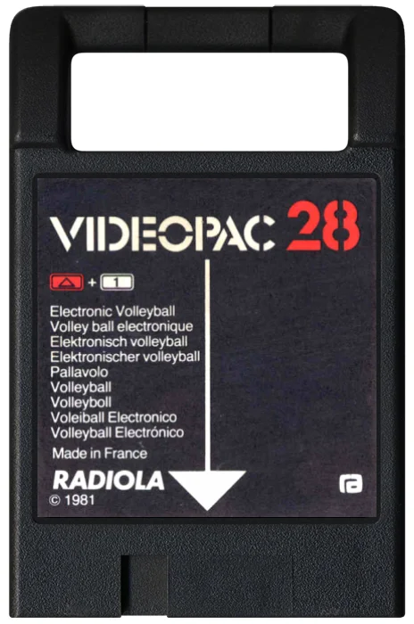 Videopac 28: Electronic Volleyball (Cart Only)