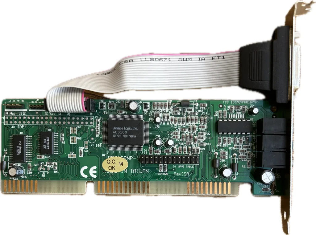 Advance Logic ALS100 ISA Sound Card