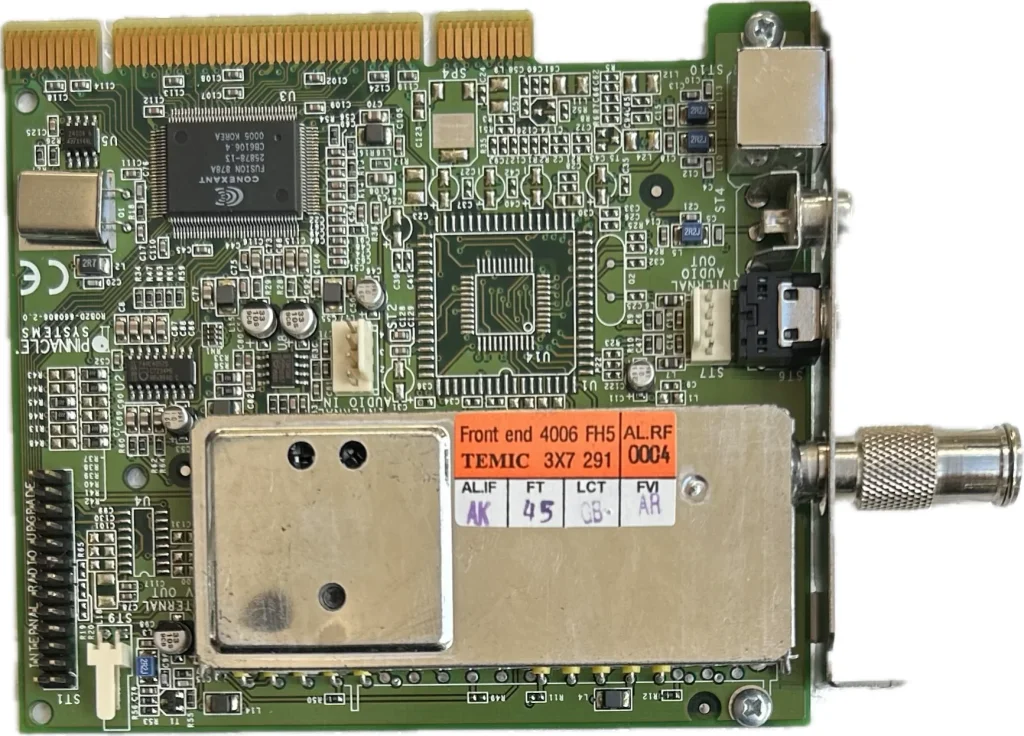 PINNACLE ROB2D-660806-2.0 TV TUNER PCI CARD