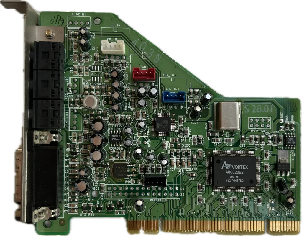 Aureal Vortex AU8820B2 PCI Sound Card
