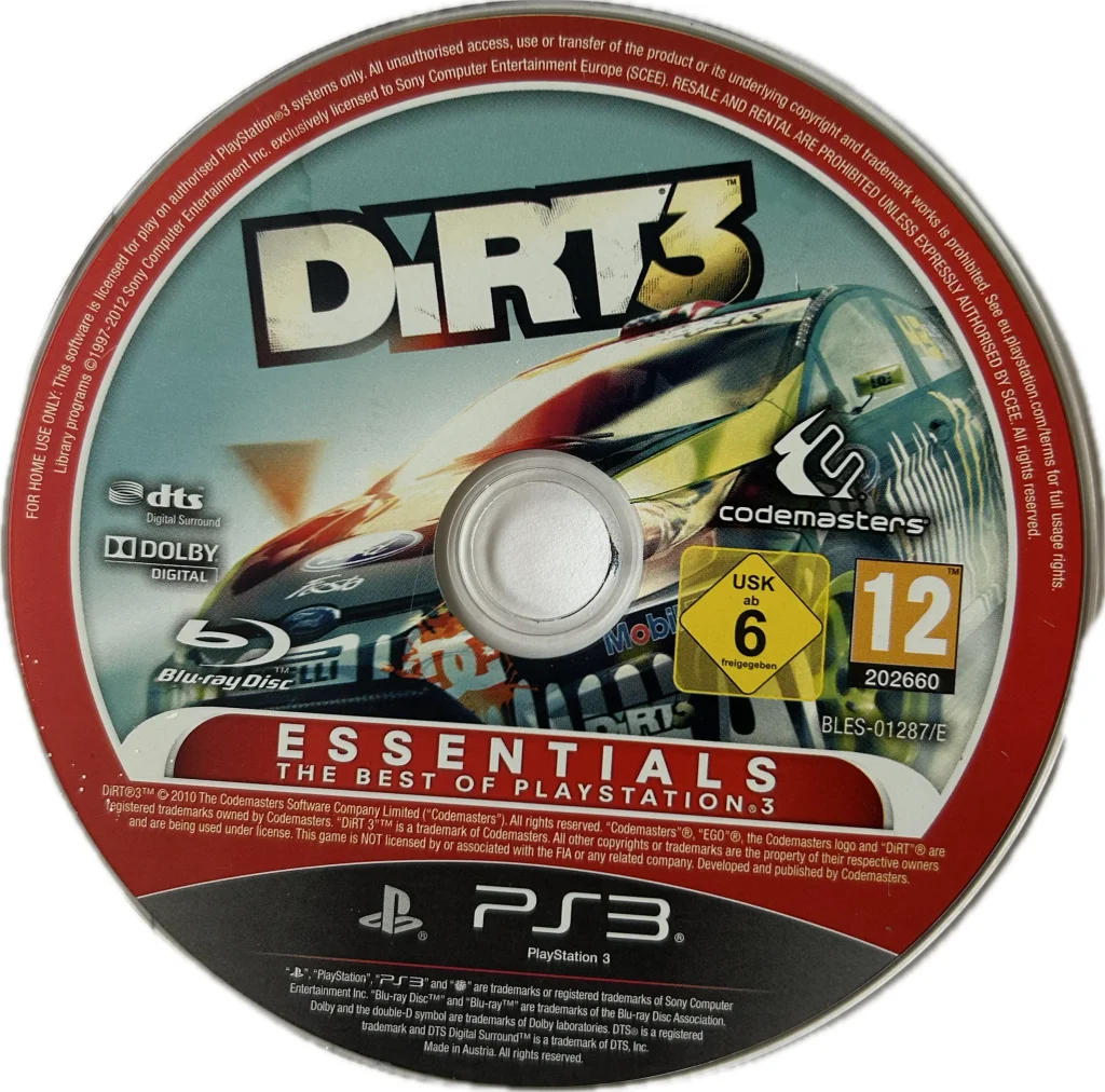 DiRT 3 - Essentials [Disc Only]