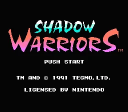 Shadow Warriors (Cart Only) thumbnail