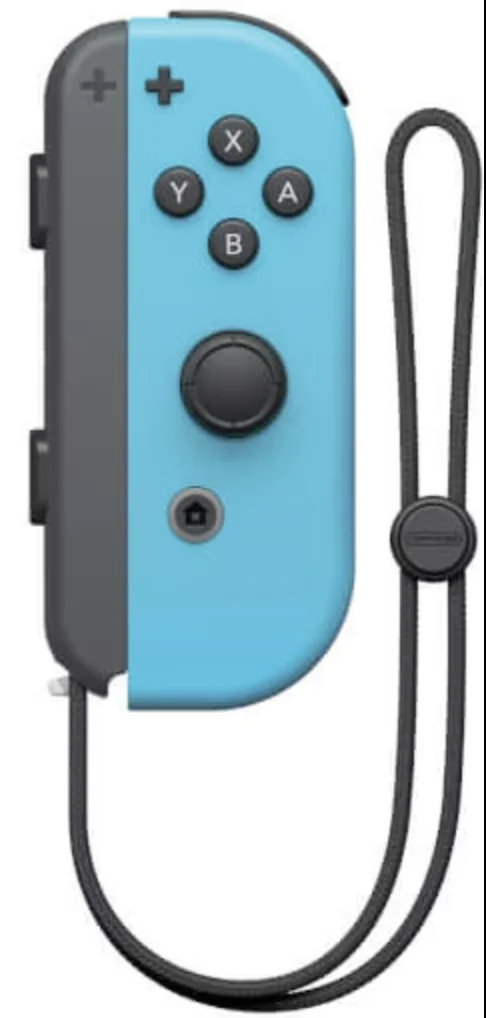 Nintendo Switch Joy-Con Controller Rechts Neon Blauw met polsbandje