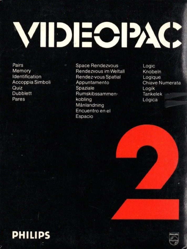 Philips Videopac 2 - Pairs / Space Rendezvous / Logic [Cardboard Case]