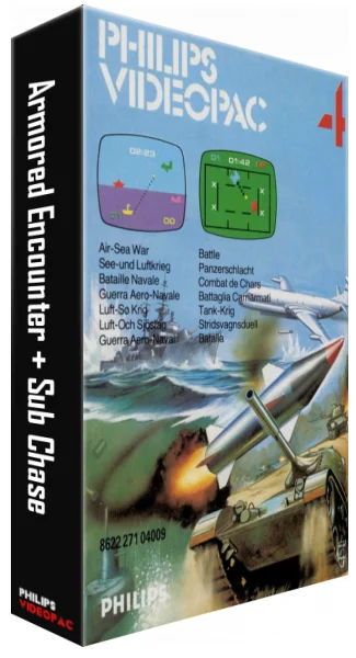 Philips Videopac 4 - Air-Sea War / Battle [Hard Case]