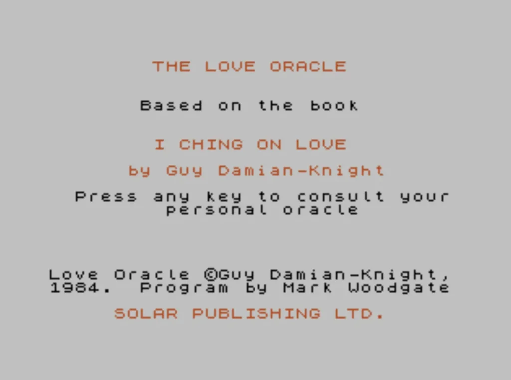 The Love Oracle (The I Ching) thumbnail