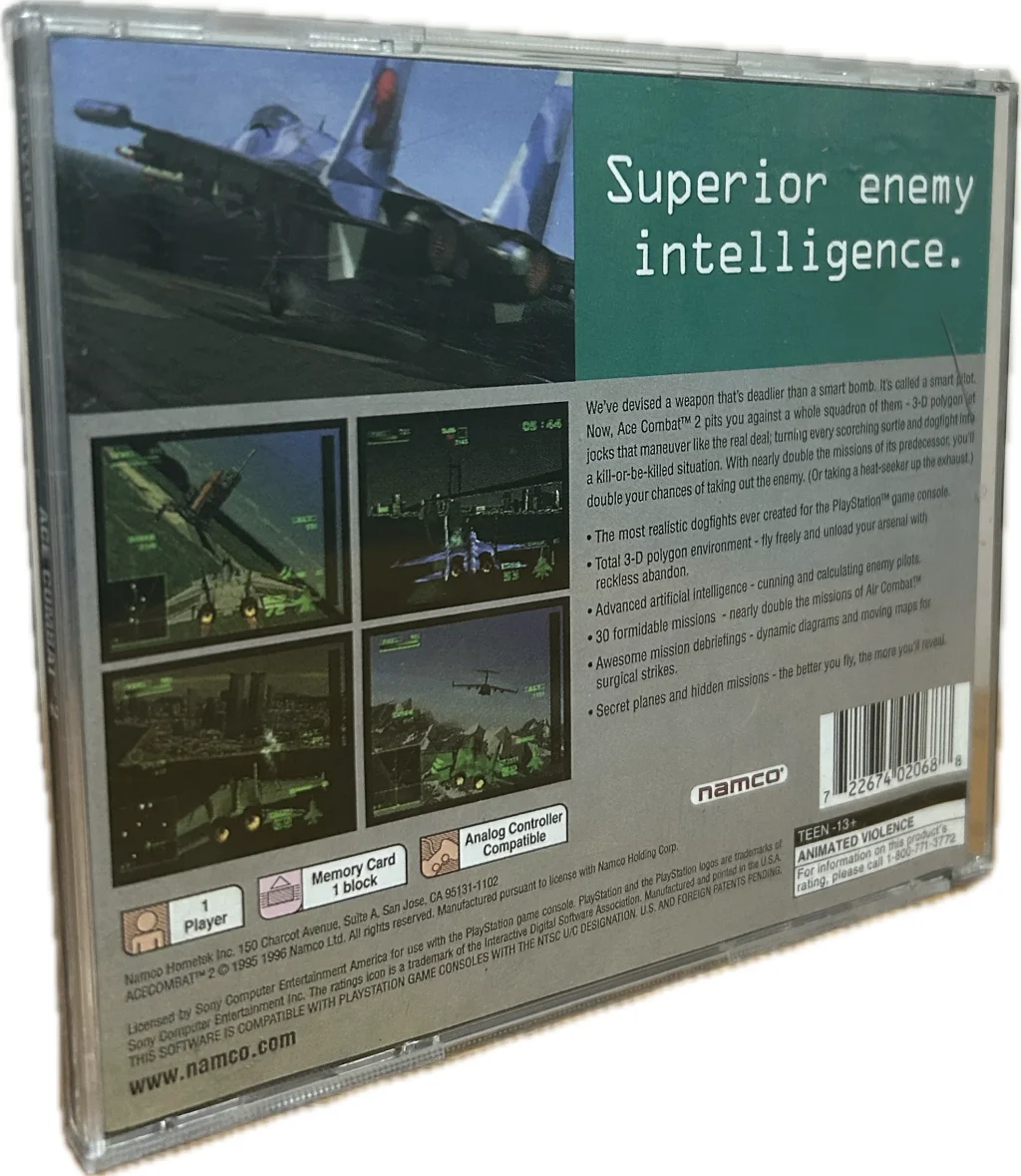 Ace Combat 2 – PS1 – vermoedelijke bootleg thumbnail